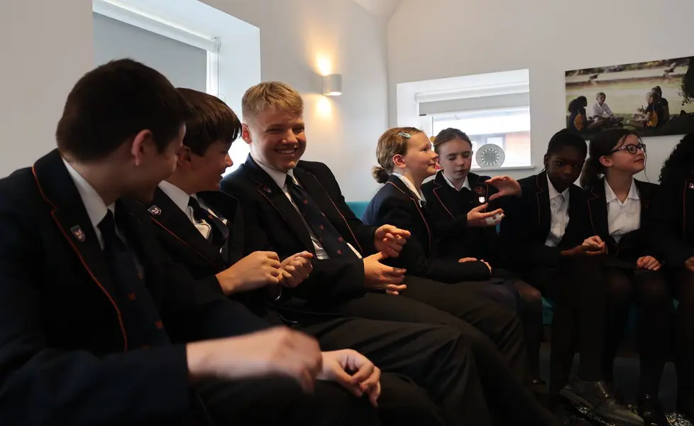 Male students chatting